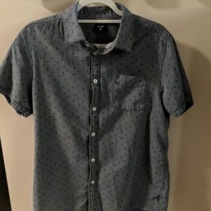 Union shirt sleeve shirt. Bicycle print. Large.